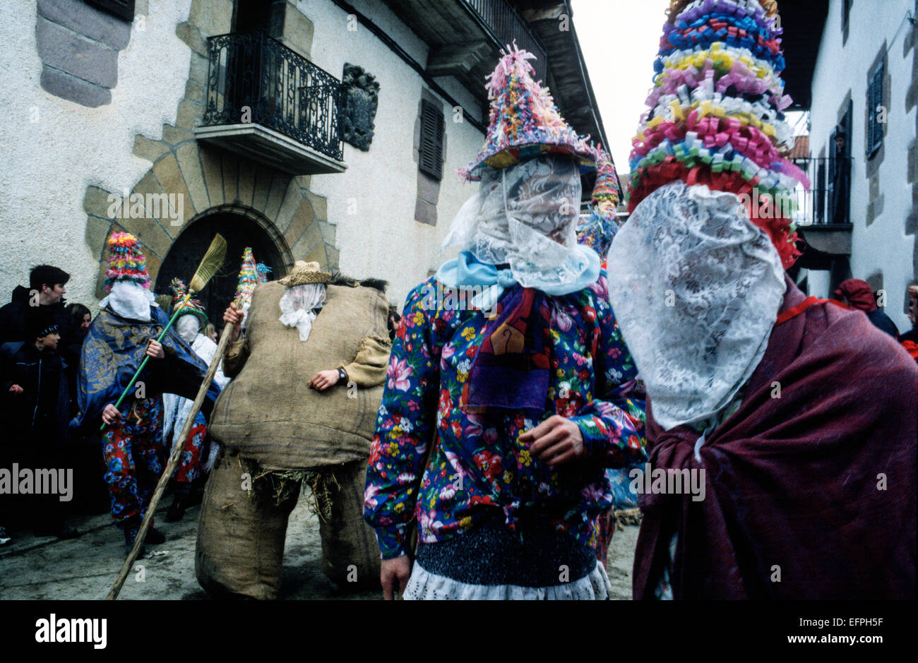 Carnaval de Lantz. Navarra. Espagne Banque D'Images