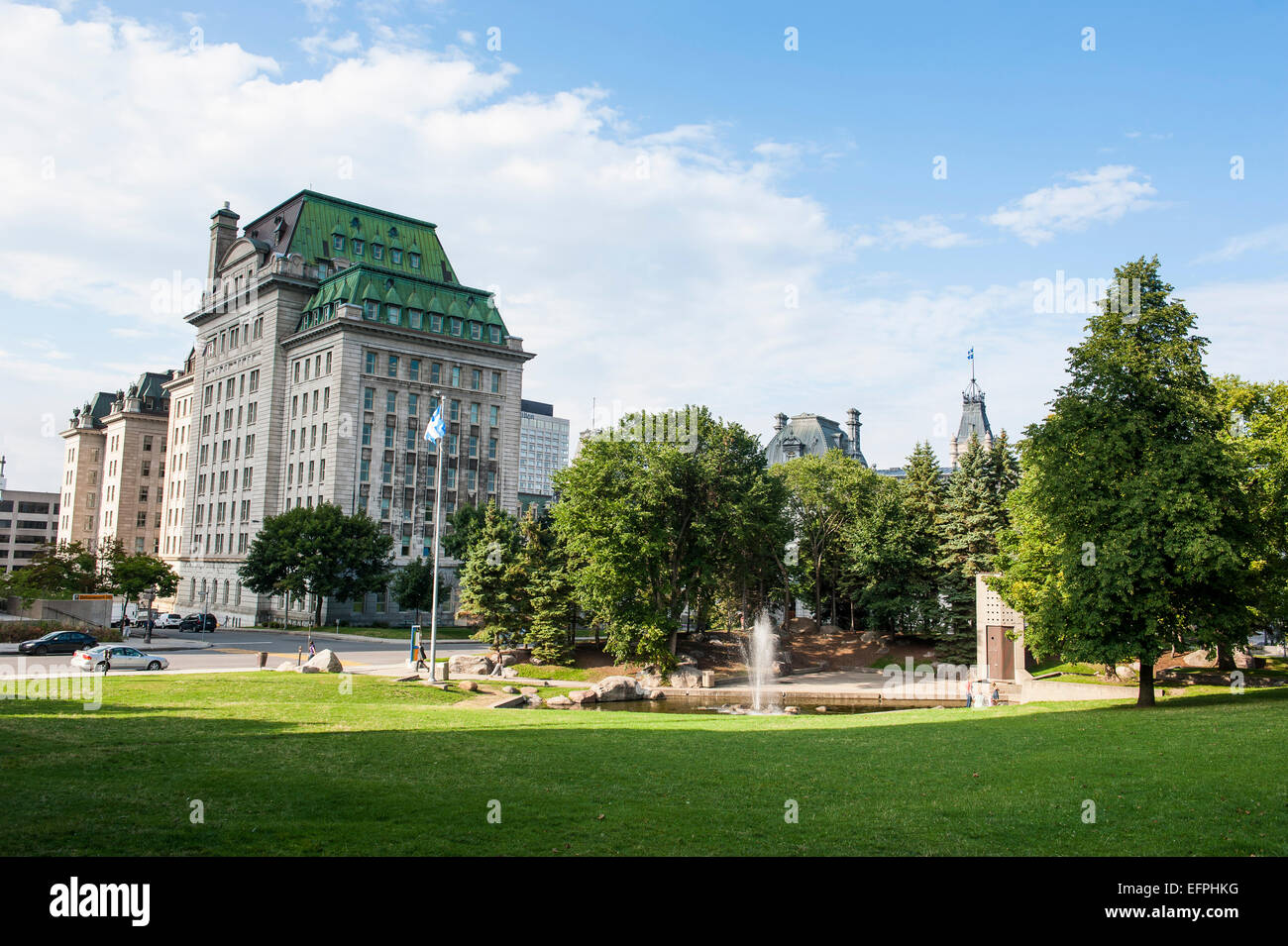 Park dans la ville de Québec, Québec, Canada, Amérique du Nord Banque D'Images