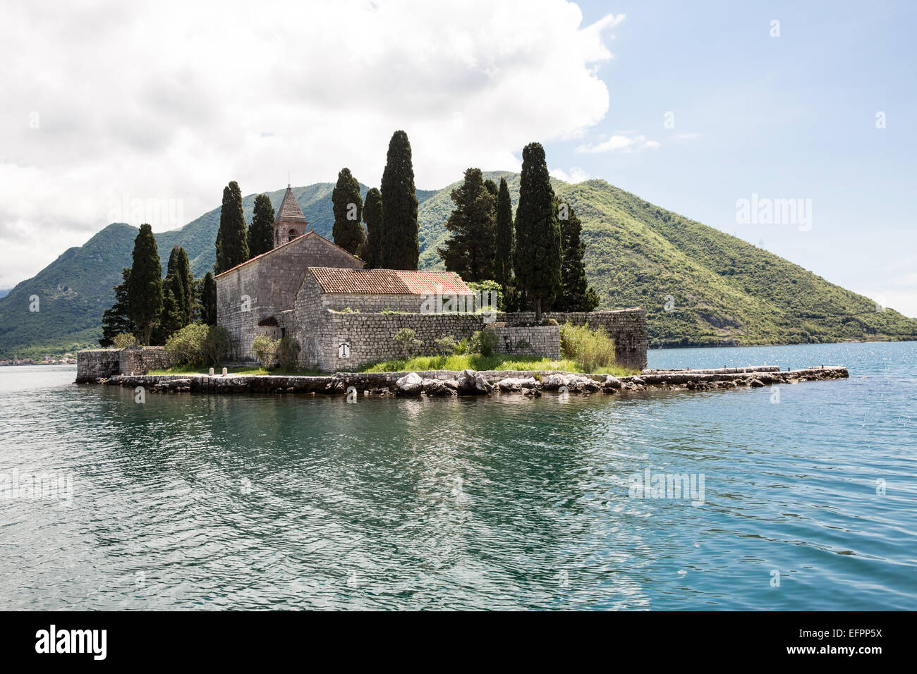 Voir l'île de près de Perast, Monténégro Banque D'Images