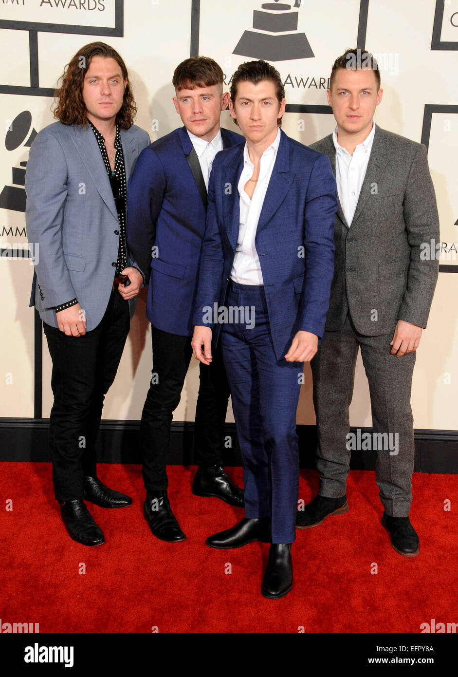 Los Angeles, USA. Le 08 février, 2015. Arctic Monkeys 57.Des Grammy Awards 2015 08/02/2015. Dpa : Crédit photo alliance/Alamy Live News Banque D'Images