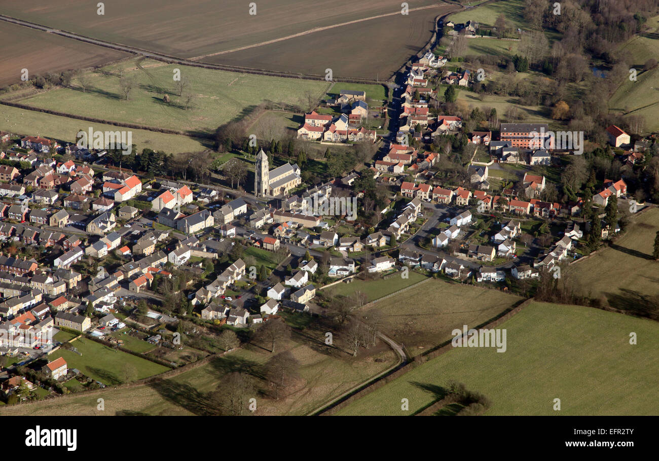 Vue aérienne de l'Ouest Yorkshire village de Clifford près de Wetherby, Royaume-Uni Banque D'Images