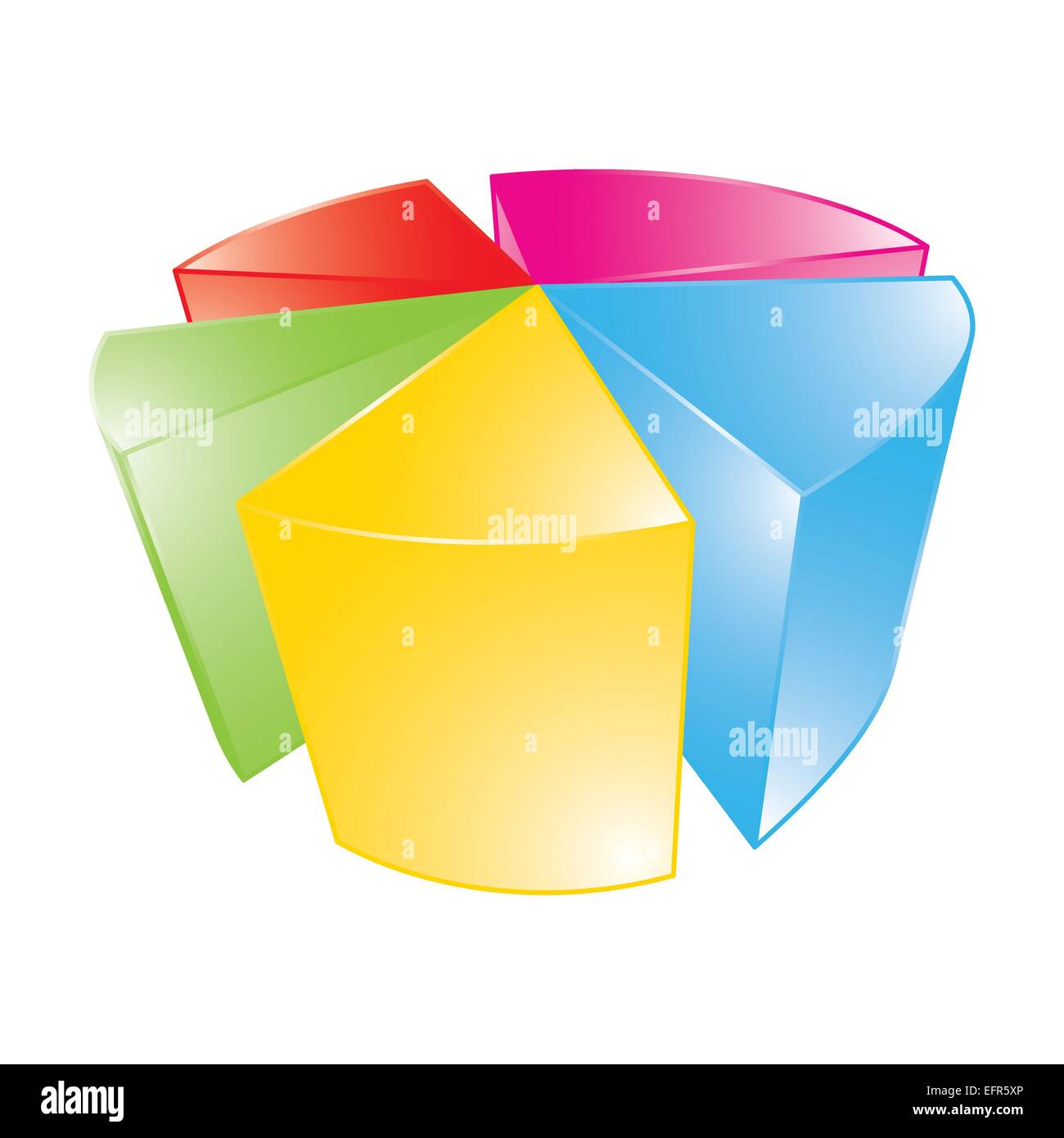 Grand brillant 3d graphique, vector illustration Illustration de Vecteur