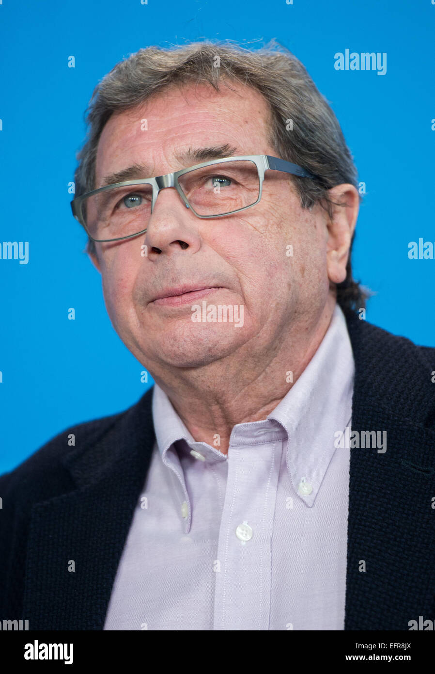 Berlin, Allemagne. 09Th Feb 2015. Janusz Gajos acteur pose au cours d'une séance photo pour le film 'Corps' au cours de la 65e Festival International du Film de Berlin, Allemagne, 09 février 2015. Le film est en cours d'exécution dans la compétition du festival. La Berlinale a lieu du 05 au 15 février 2015. Photo : Lukas SCHULZE/dpa/Alamy Live News Banque D'Images