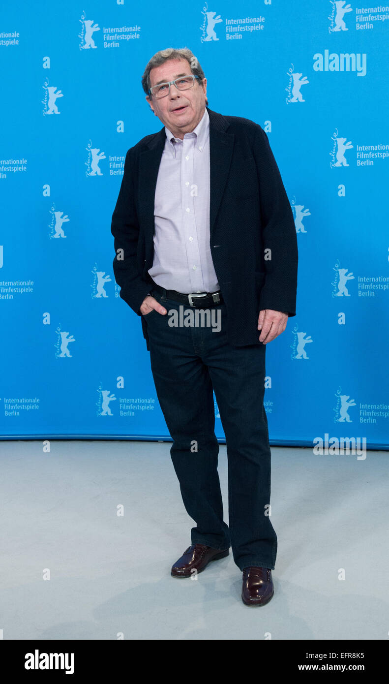 Acteurs et Actrices Janusz Gajos posiert am 09.02.2015 à Berlin während der 65. Internationalen Filmfestspiele beim Fototermin für "corps". Film im Wettbewerb der läuft der Festspiele. Die Berlinale findet vom 05. bis zum 15.02.2015 statt. Foto : Lukas Schulze/dpa (c) afp - Bildfunk Banque D'Images