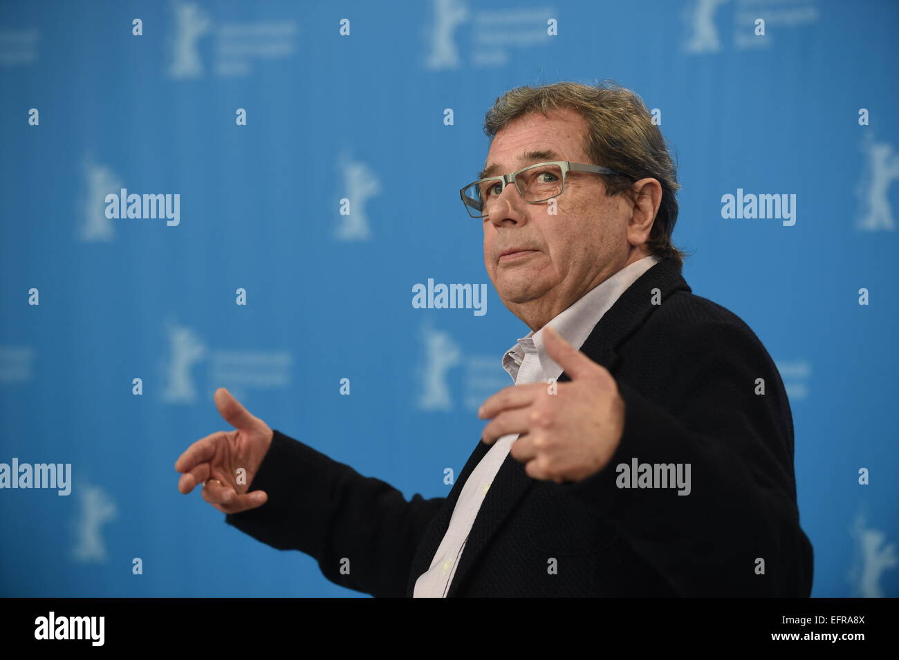 Berlin, Allemagne. 09Th Feb 2015. Janusz Gajos acteur lors d'un photocall pour le film 'Corps' au cours de la 65e Festival International du Film de Berlin, Allemagne, 09 février 2015. Le film est en cours d'exécution dans la compétition du festival. La Berlinale a lieu du 05 au 15 février 2015. Photo : TIM BRAKEMEIER/dpa/Alamy Live News Banque D'Images