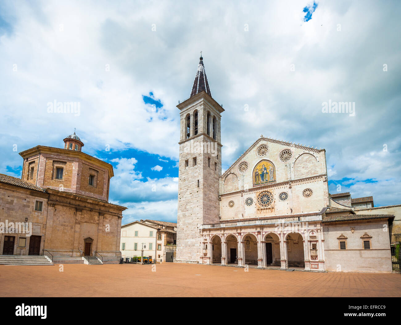 La Cathédrale de Spolète, Ombrie, Italie Banque D'Images