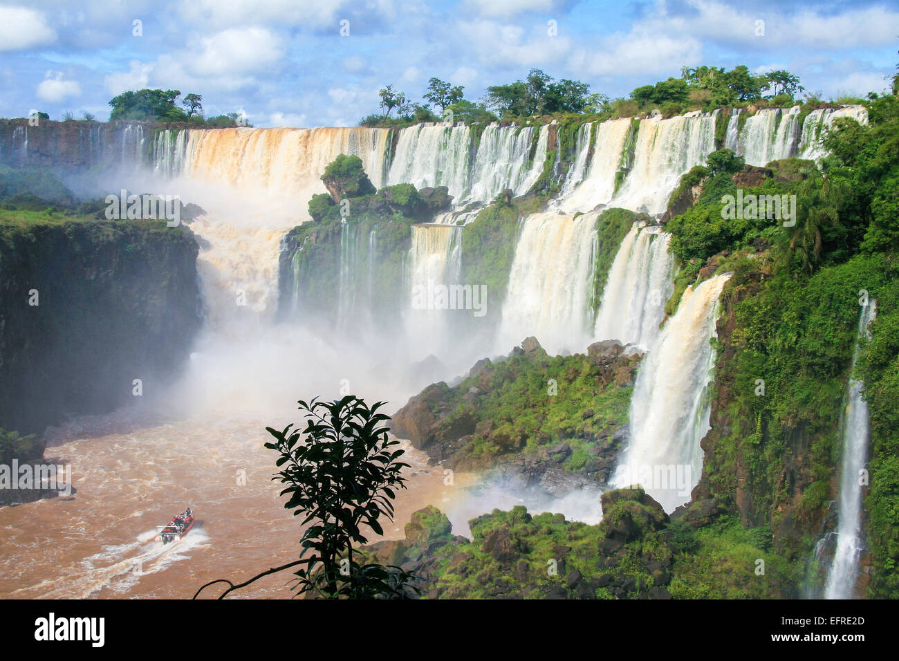 Chutes d'Iguaçu, à la frontière de l'Argentine et le Brésil Banque D'Images