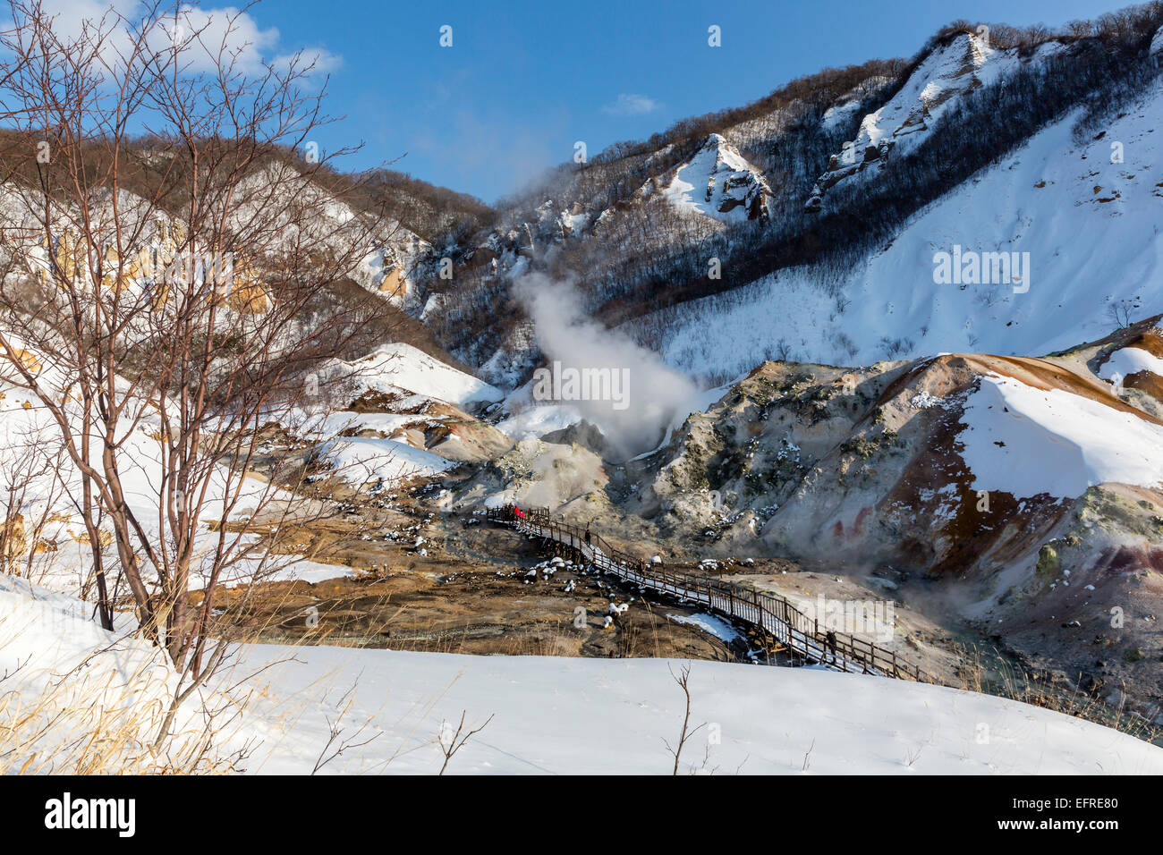 Noboribetsu Onsen, Hokkaido, Japon Banque D'Images