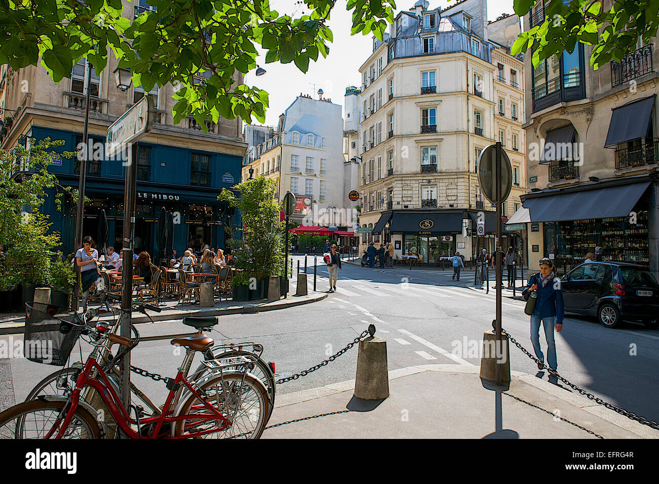 Coin du Quartier Latin, Paris, France Banque D'Images