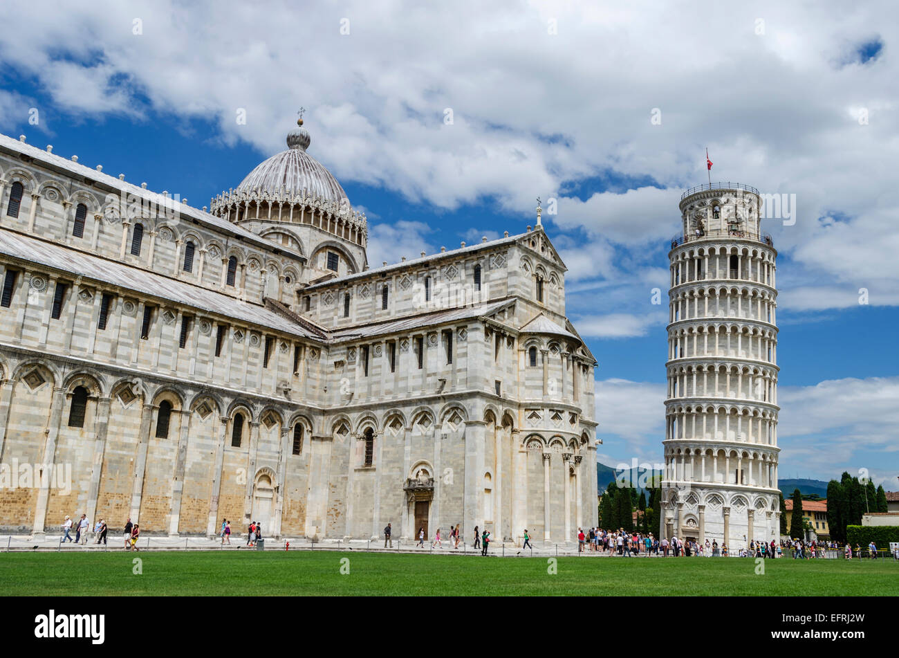 La tour penchée de Pise, Italie Banque D'Images