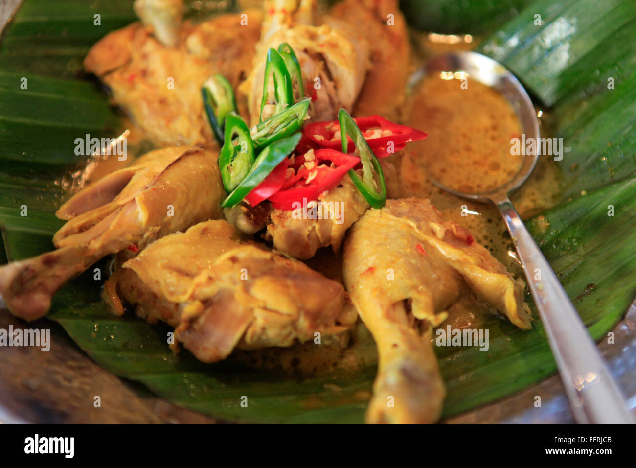 Poulet au curry Banque D'Images