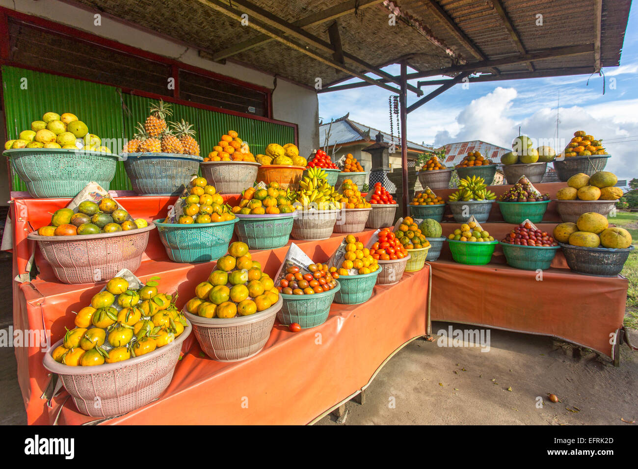 Fruits à vendre à Bali, Indonésie Banque D'Images