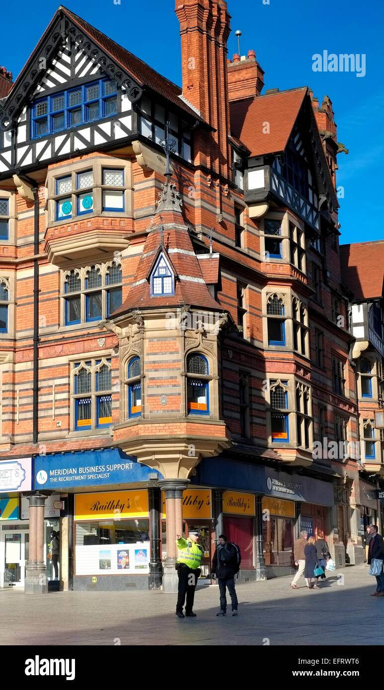 Le centre-ville de Nottingham en Angleterre UK Banque D'Images