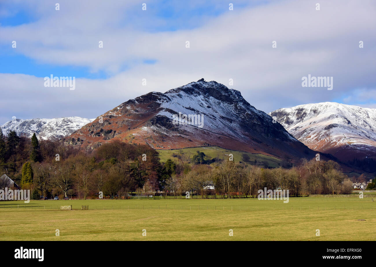 Helm Crag, Grasmere, Parc National de Lake District, Cumbria, Angleterre, Royaume-Uni, Europe. Banque D'Images