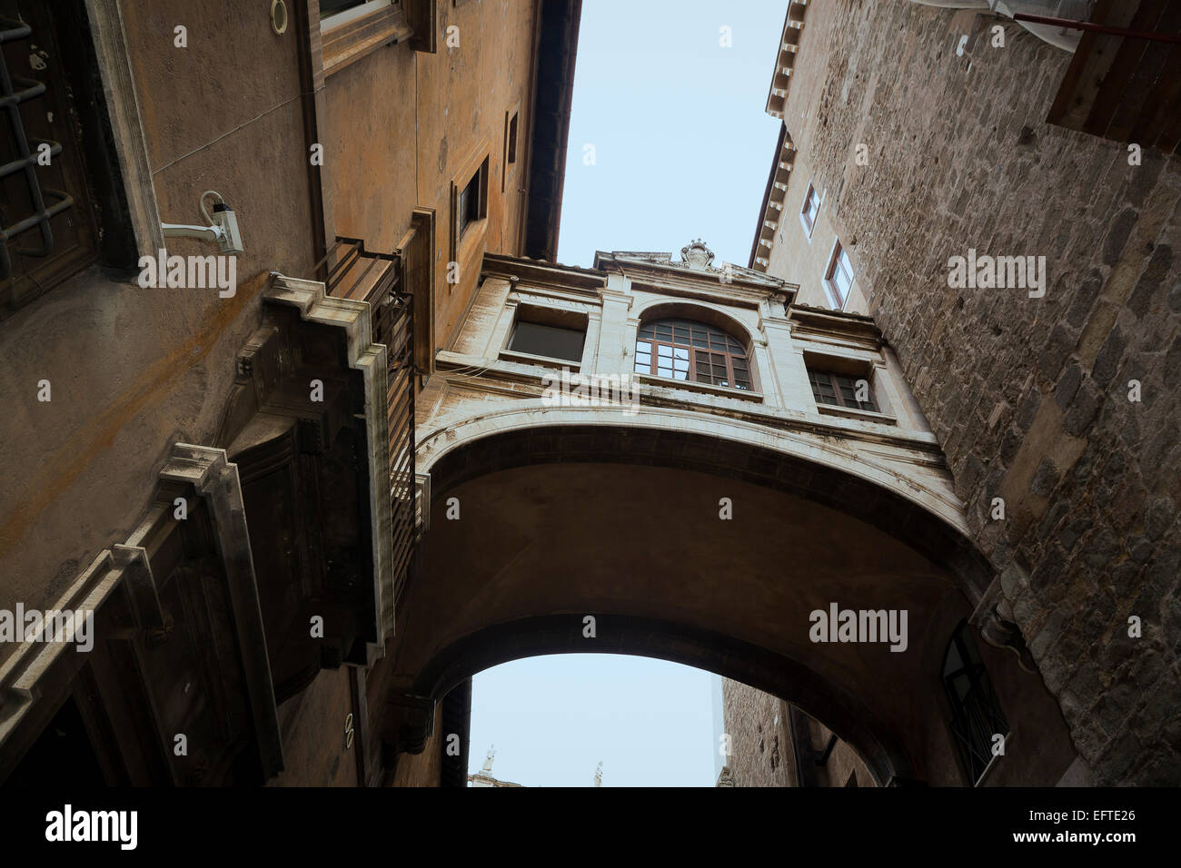 Arc de la Via del Campidoglio (Capitole Rome Italie Banque D'Images