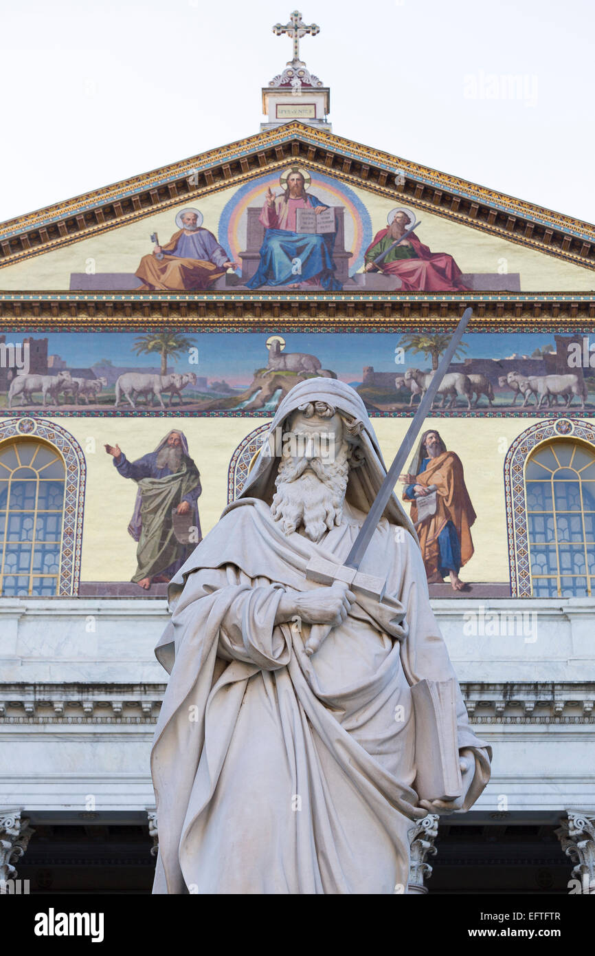 Basilica di San Paolo Fuori le Mura. Banque D'Images