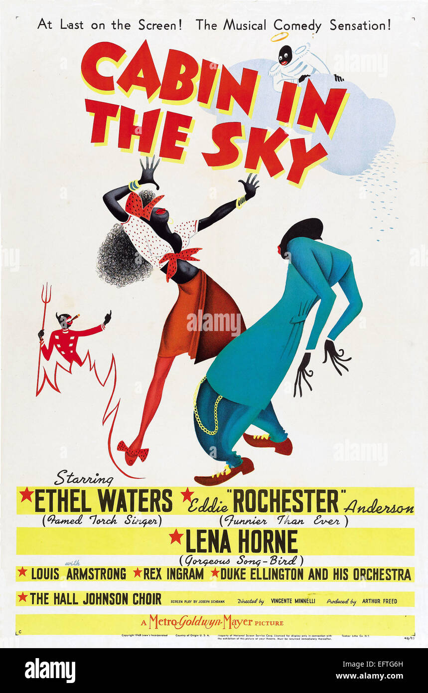 Chalet dans le ciel - Afro-américain - Comédie musicale Film Poster Banque D'Images