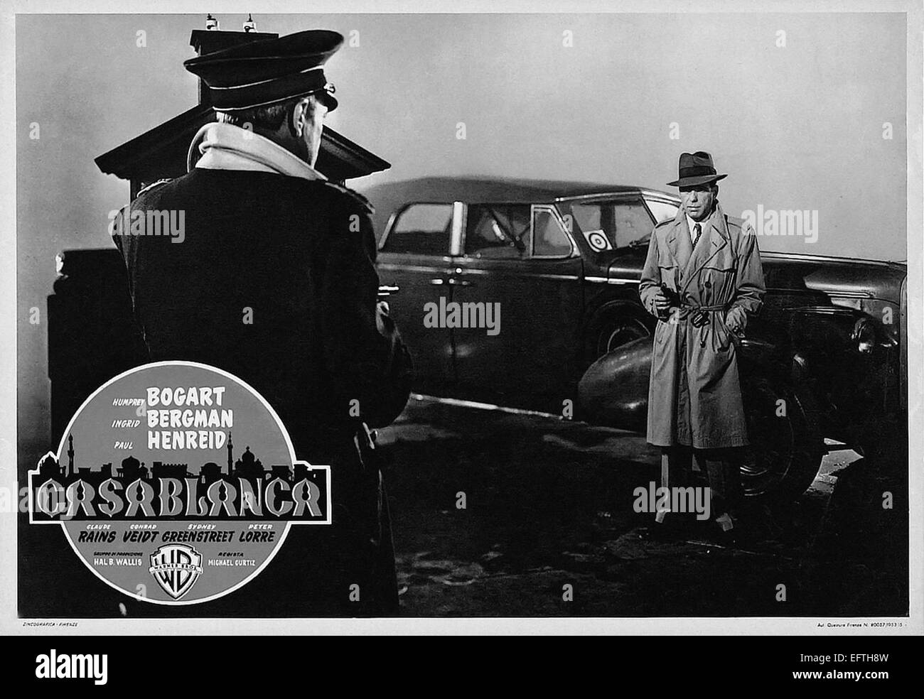 Affiche de film - Casablanca Banque D'Images