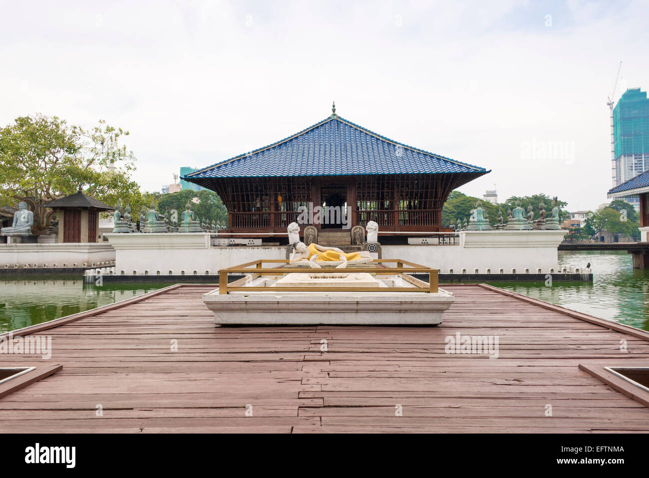 Seema Malakaya Meditation Centre, Colombo, Sri Lanka. Banque D'Images