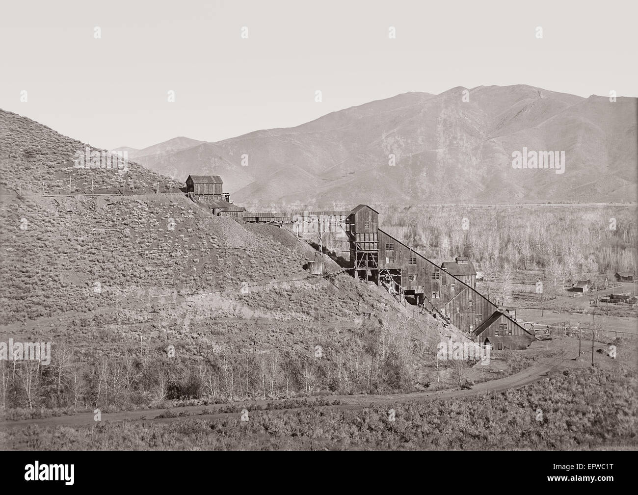 Photo historique de l'initiative mine d'argent en Ohio, États-Unis - la mine était peut-être situé dans la vallée de la rivière Bois de l'Idaho Banque D'Images