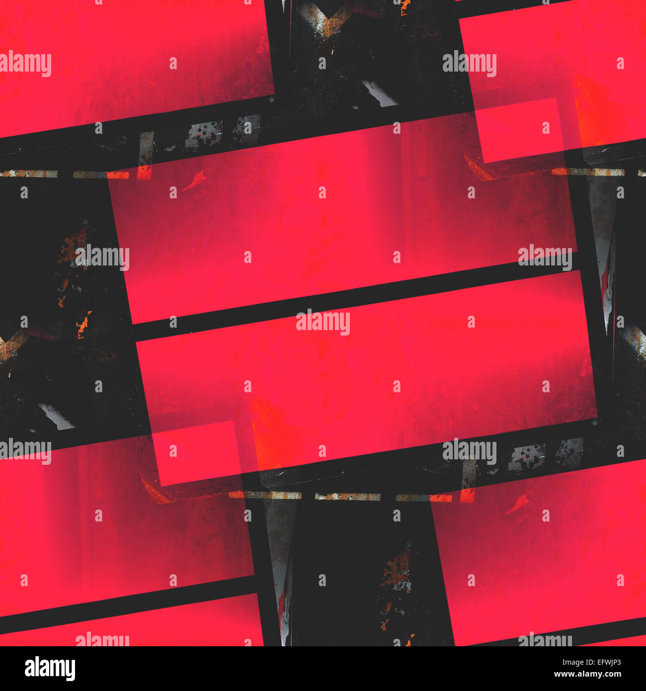 Style graphique rose, noir texturé cadre photo palette aquarelle seamless background Banque D'Images