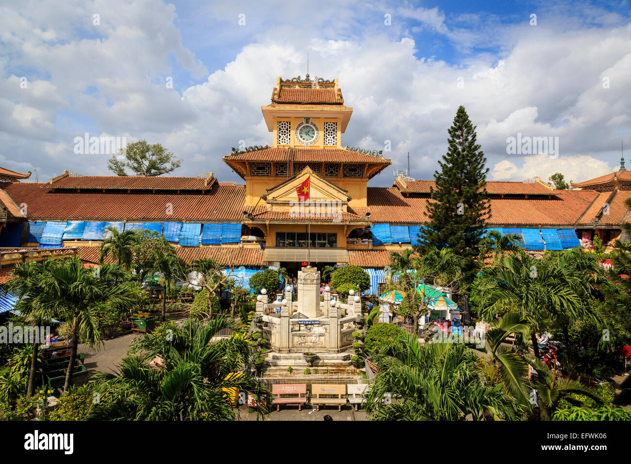 Marché Binh Tay, le marché central de Cho Lon dans le District 6, Ho Chi Minh Ville (Saigon), Vietnam. Banque D'Images