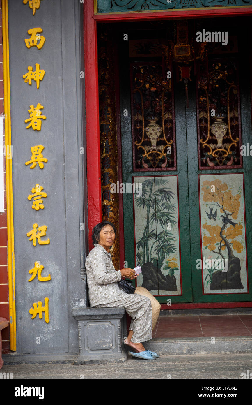 Ong Temple, Can Tho, Delta du Mékong, Vietnam Banque D'Images