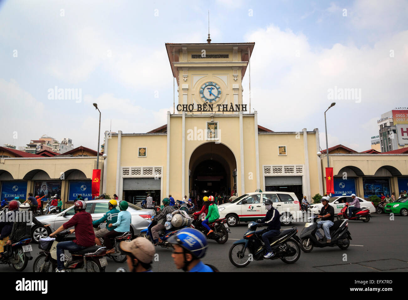 Marché de Ben Thanh, Ho Chi Minh Ville (Saigon), Vietnam. Banque D'Images