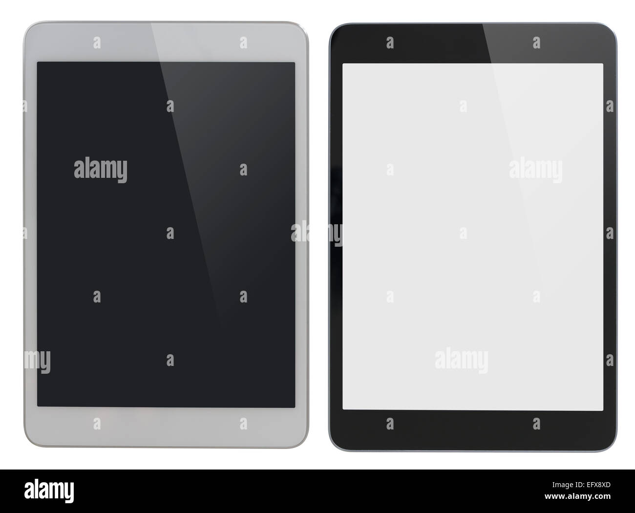 Tablet PC moderne similaire à l'ipad with clipping path isolés inclus Banque D'Images