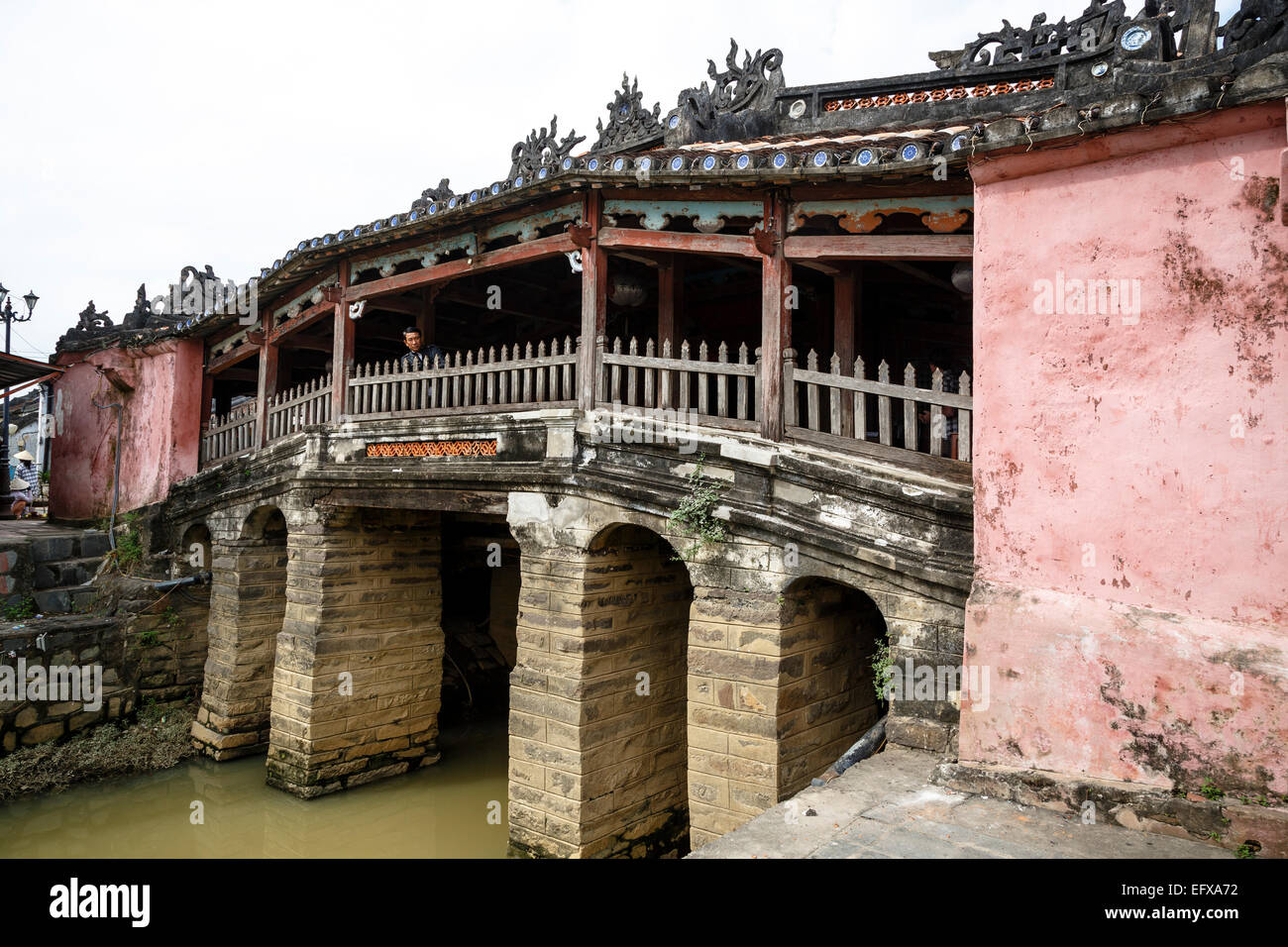 Le pont couvert japonais, Hoi An, Vietnam. Banque D'Images