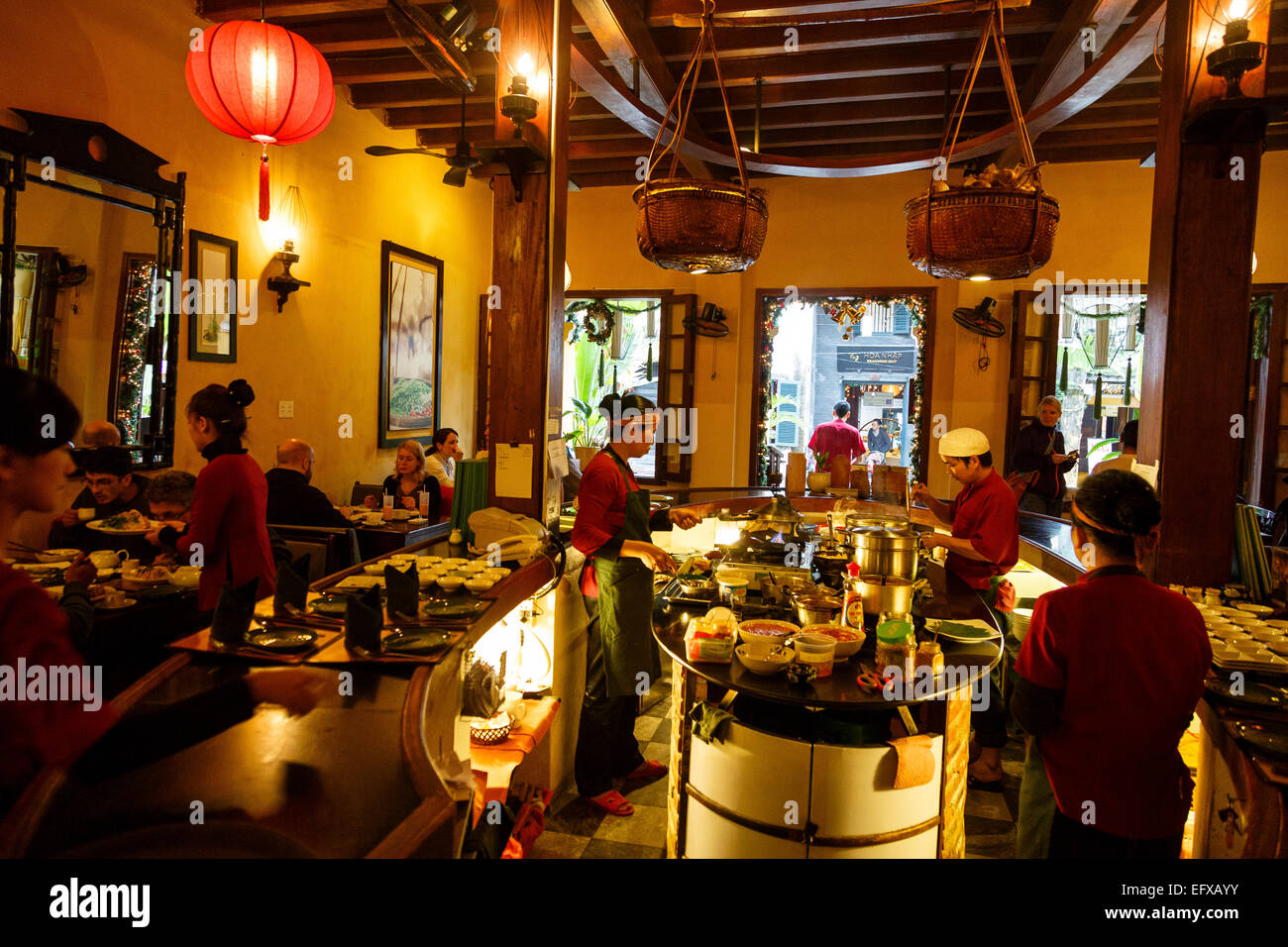 Gloire du matin restaurant, Hoi An, Vietnam. Banque D'Images