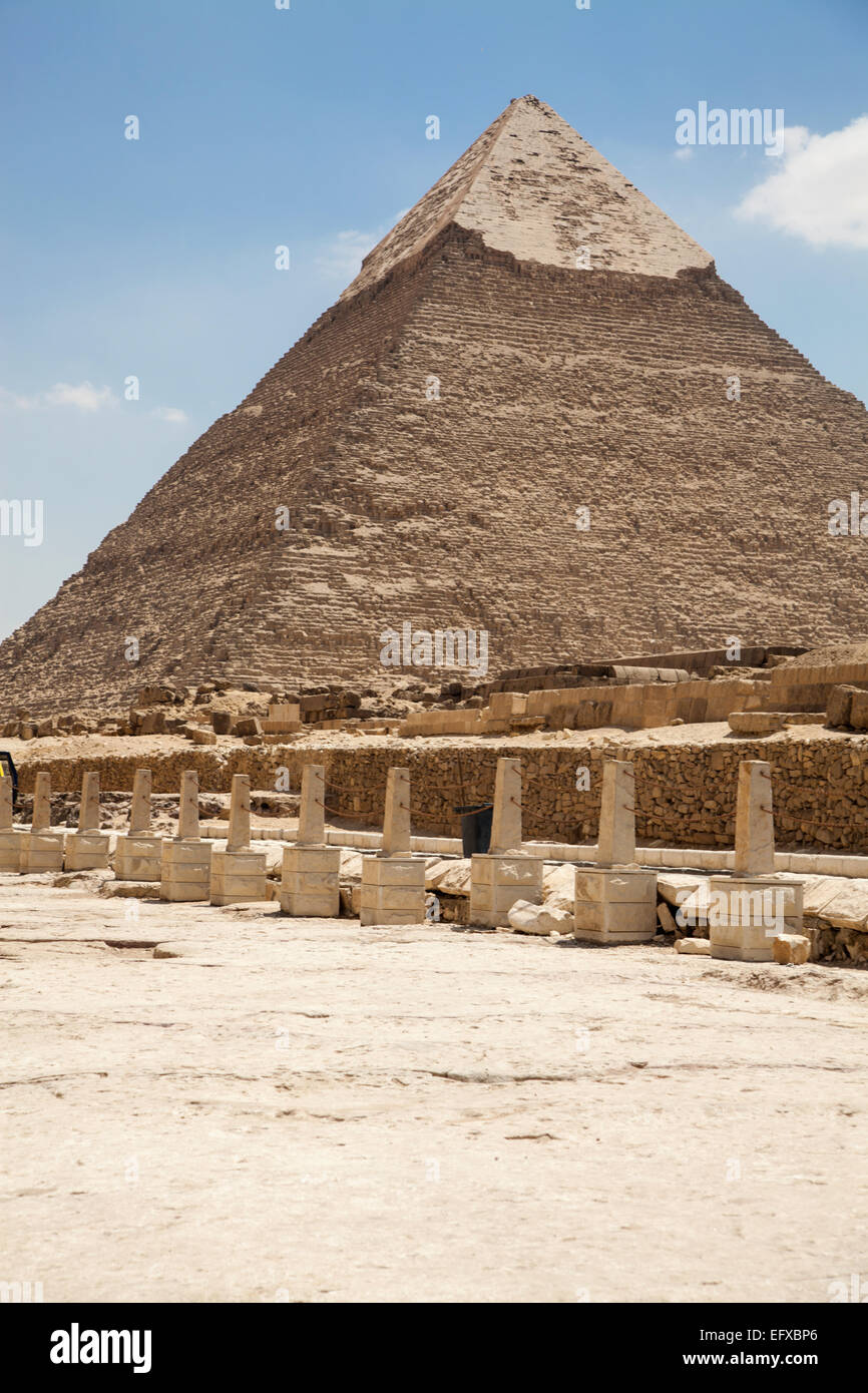 Pyramides de Gizeh Banque D'Images