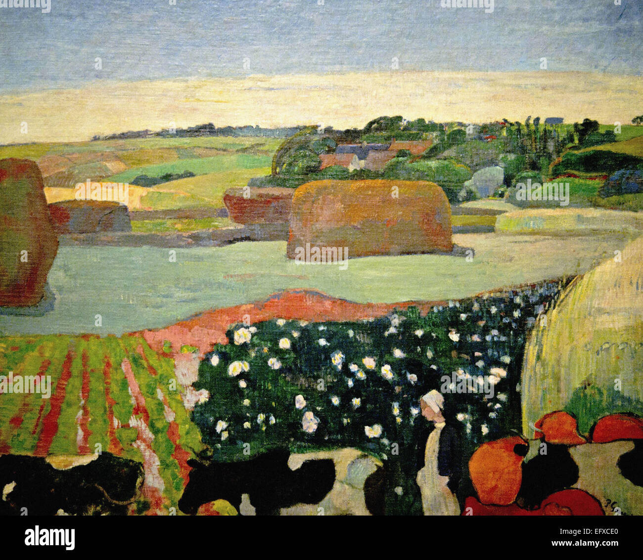 Paul Gauguin Paysage à Le Pouldu Banque D'Images