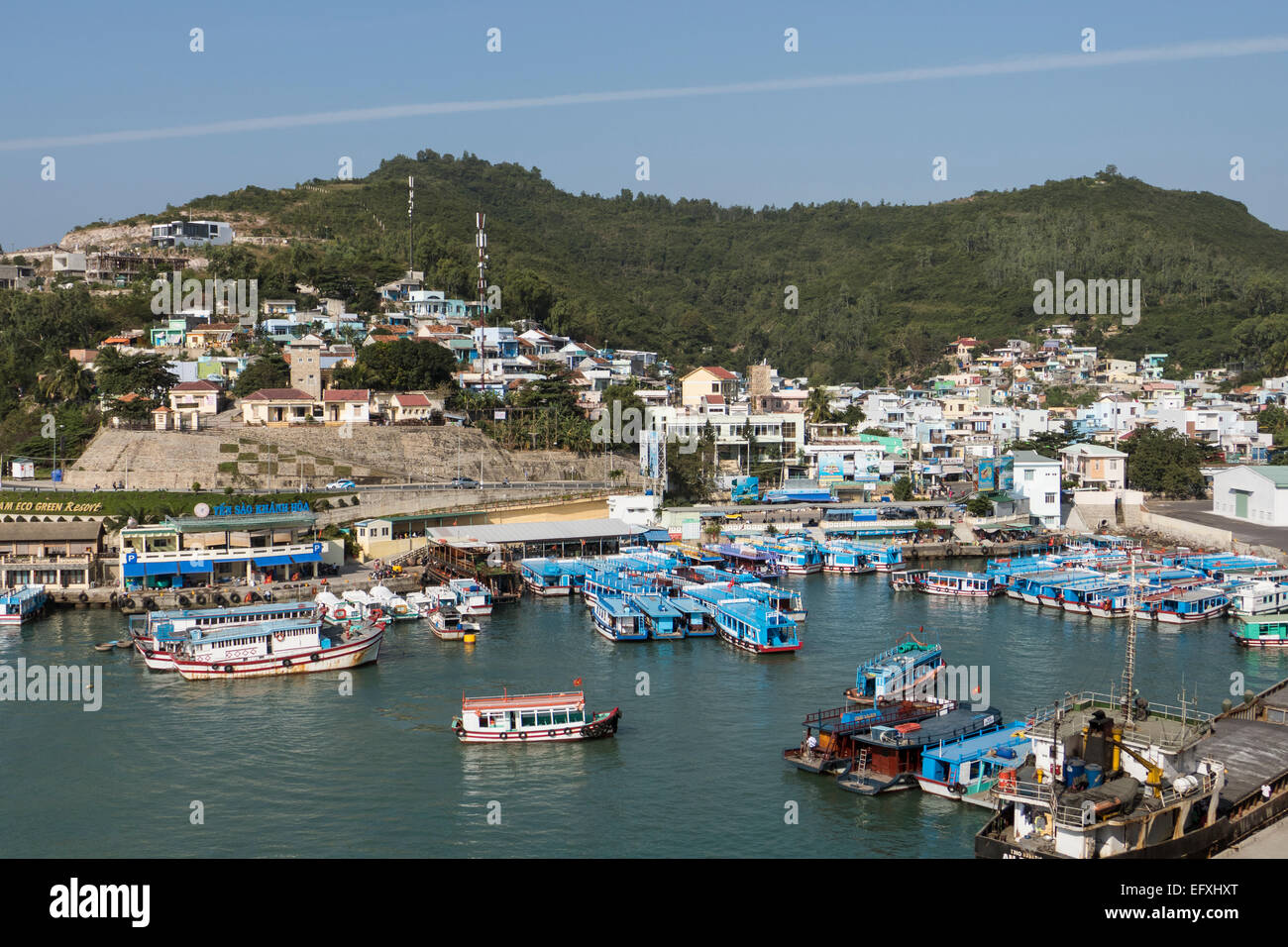 Vietnam, Nha Trang, port d'accueil Banque D'Images