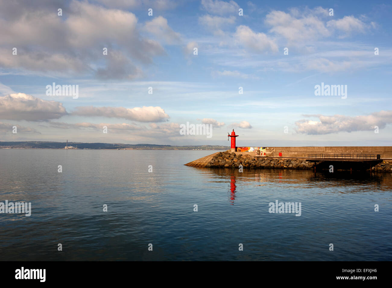 Approches pour Bangor pier et port de pickie Irlande du Nord Banque D'Images