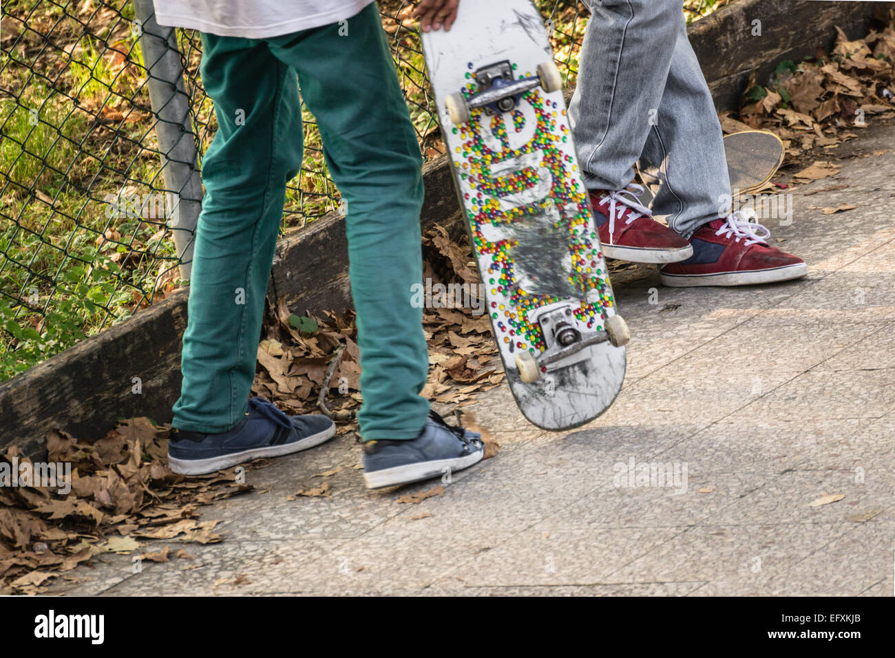 Skateur Banque D'Images