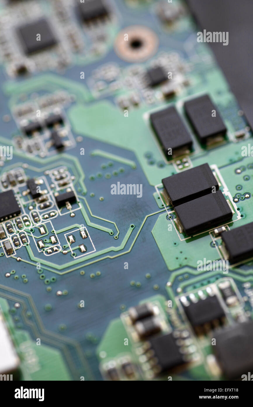D'un coup vertical micro électronique circuit. Banque D'Images