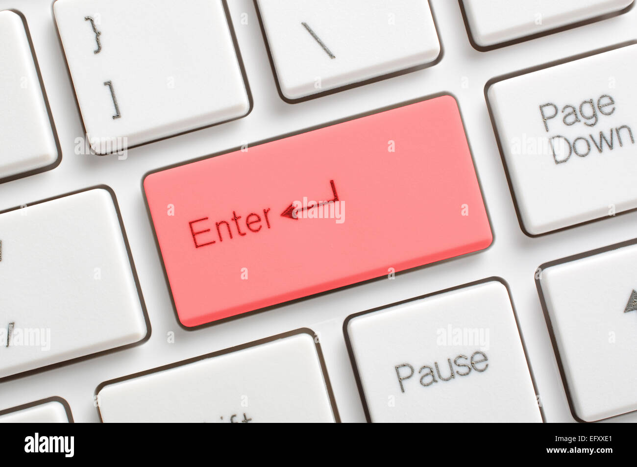 La touche Entrée du clavier Banque D'Images