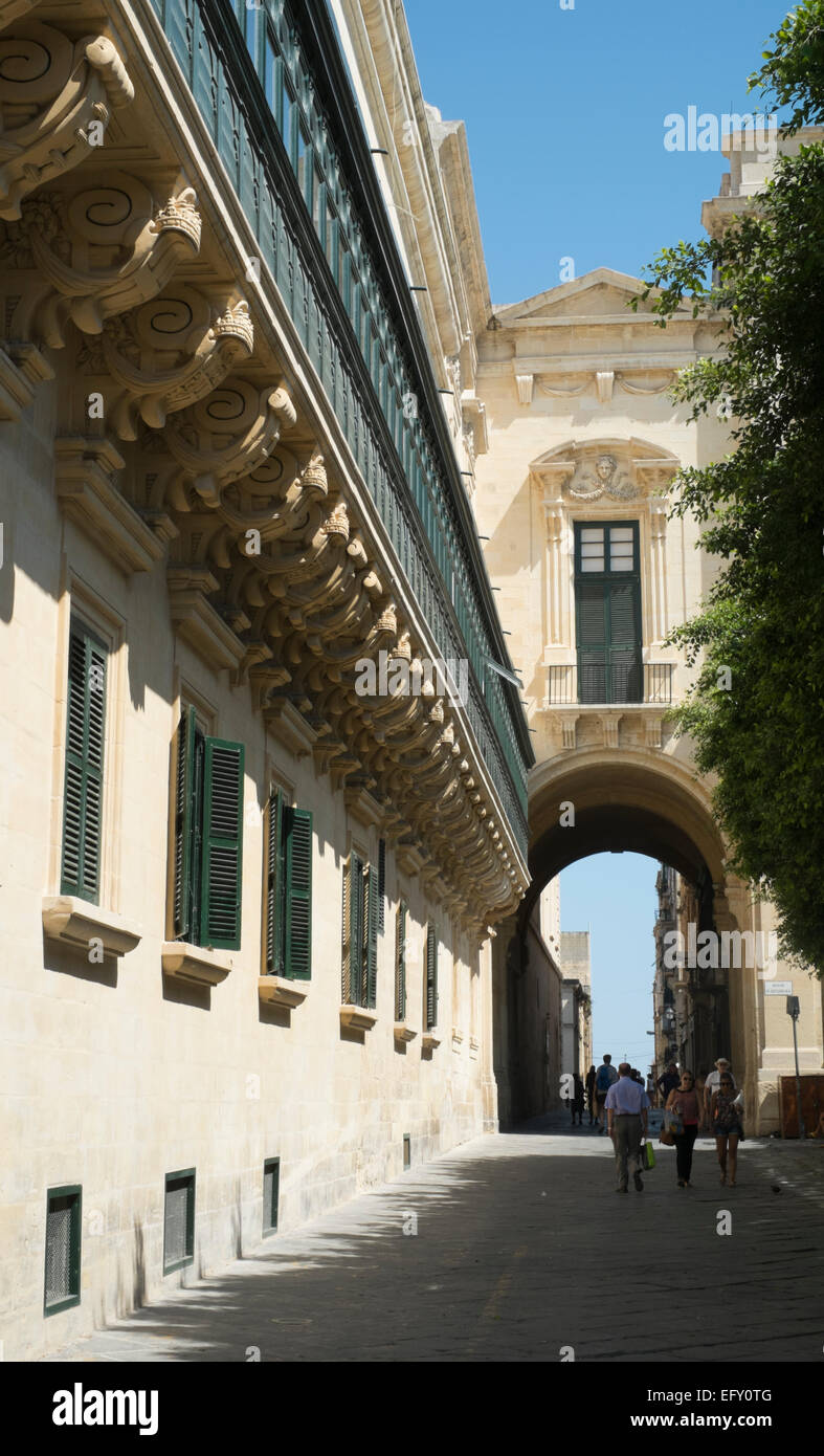 Gallerija à La Valette, Malte Banque D'Images