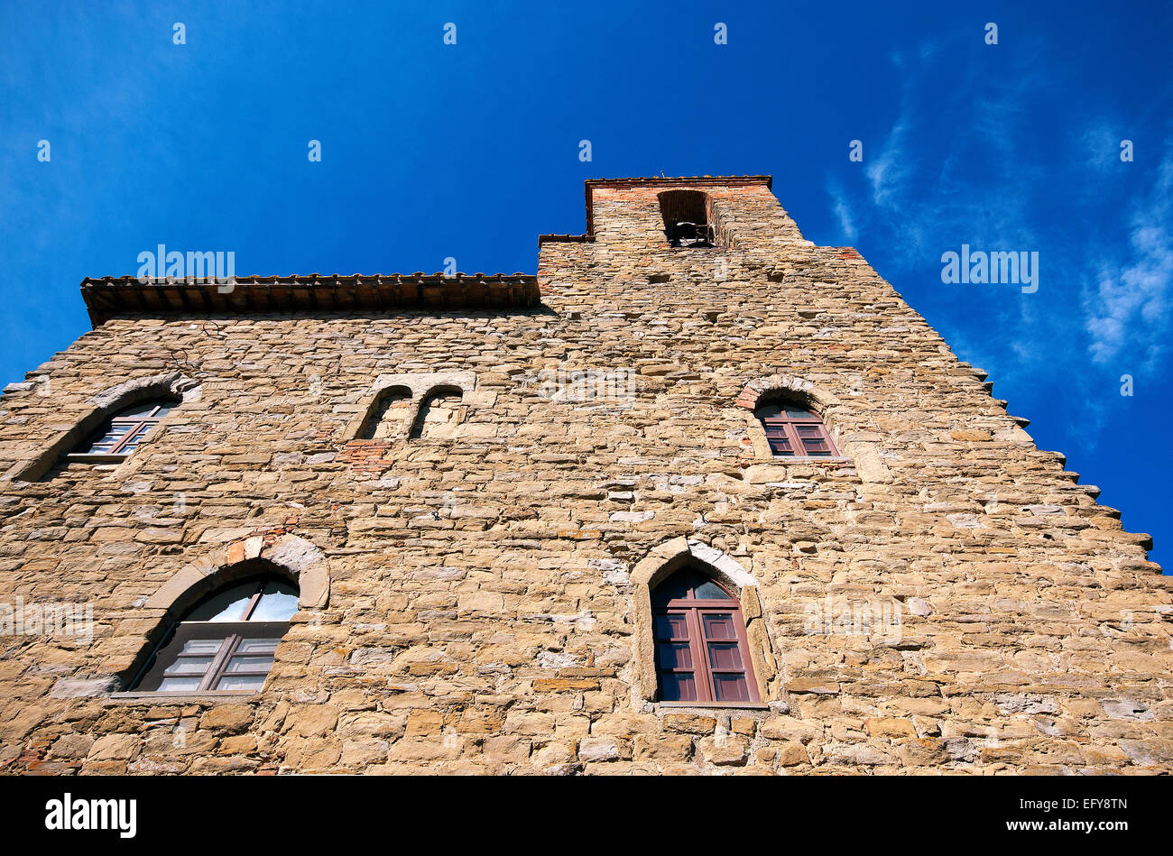 Palazzo del Podestà (XIV siècle) dans le village de Todi, Ombrie, Italie Banque D'Images