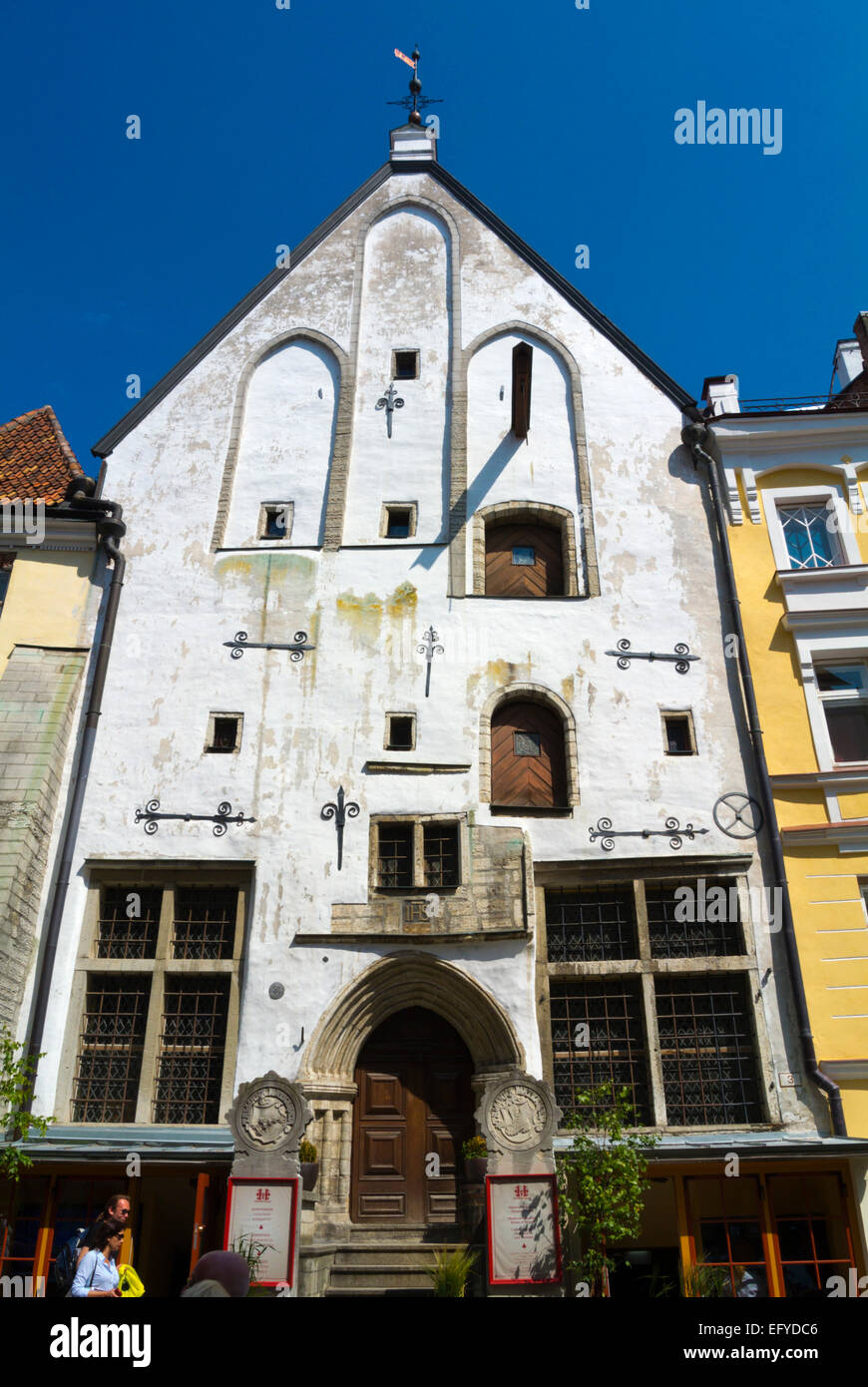 Hopneri Maja, Martina Ní Cheallaigh House, de concert et de salle de conférence, Raekoda plats, place de la vieille ville, Tallinn, Estonie, pays Baltes, Europe Banque D'Images