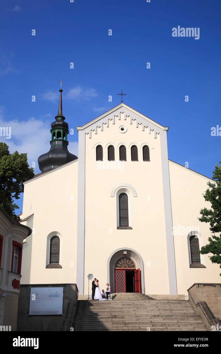 Église de la Mère de Dieu dans la douleur et de Saint Adalbert, Opole, Silésie, Pologne Banque D'Images