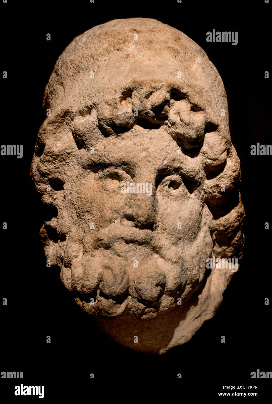Énée est le fils de marin : Blouse, et Vénus. Il était un cousin du roi Priam de Troie, et fut le chef de l'Dardanian Troy alliés durant la guerre de Troie. Musée romain germanique Cologne Allemagne Banque D'Images