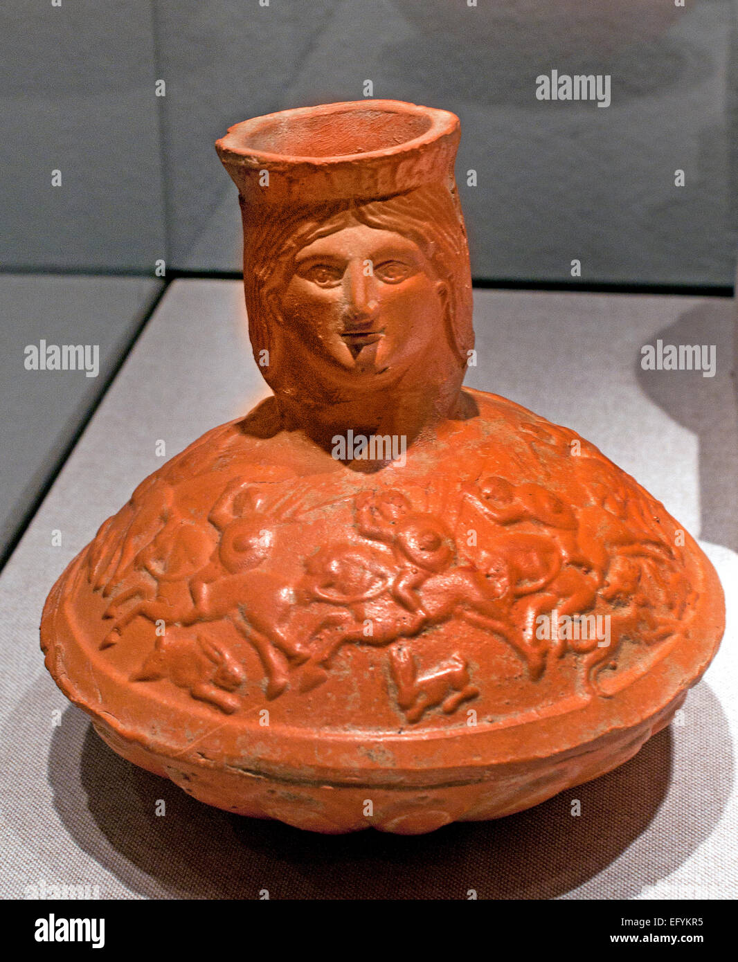 Poteries d'Afrique du Nord, 3ème-4ème C. ANNONCE Musée Romain Germanique Cologne Allemagne Banque D'Images