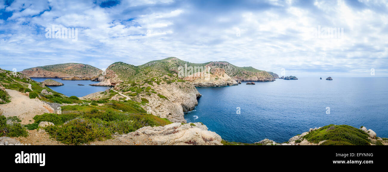 Panorama de l'île de Cabrera Banque D'Images