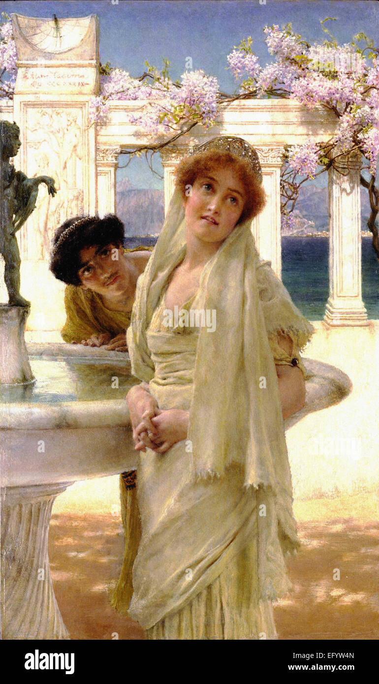 Lawrence Alma-Tadema une différence d'Opinion Banque D'Images