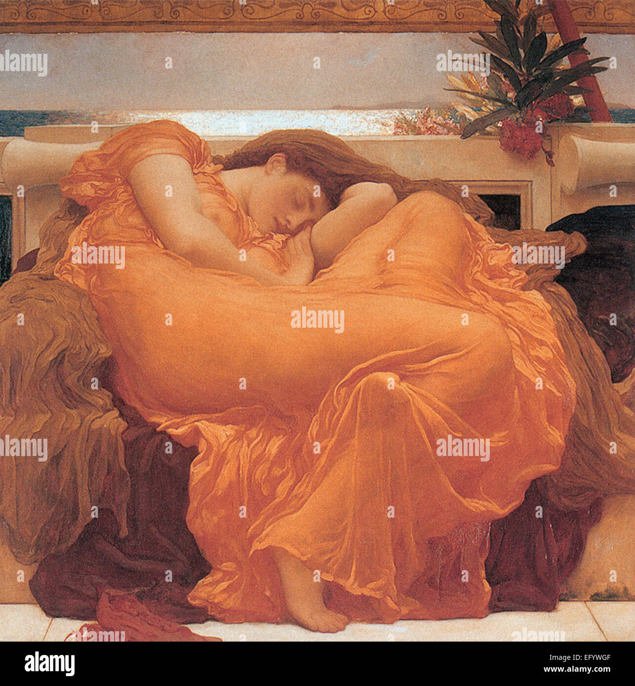 Lord Frederic Leighton Flaming June Banque D'Images