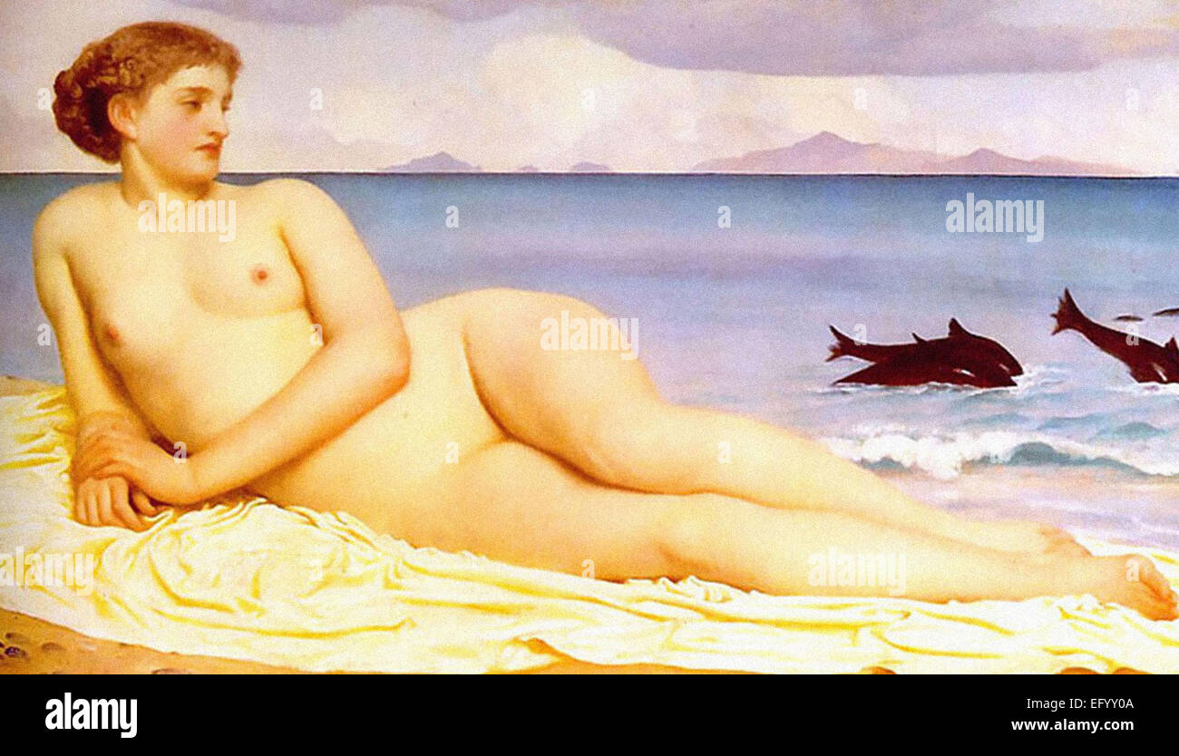 Lord Frederic Leighton Actaea, la nymphe de la rive Banque D'Images