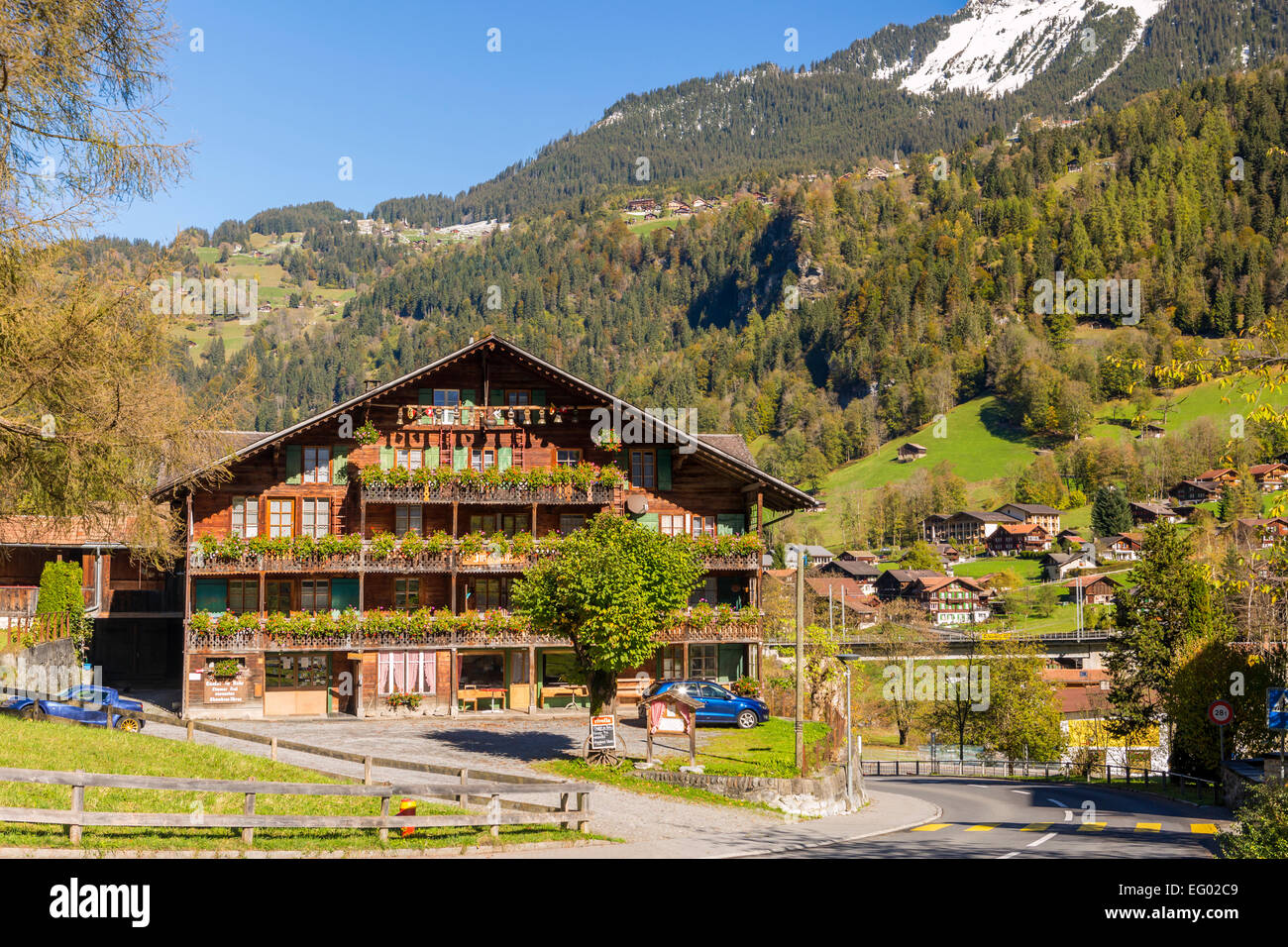 Vallée de Lauterbrunnen, Oberland Bernois, Alpes Suisses, Suisse, Europe Banque D'Images