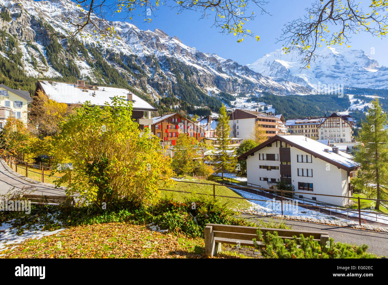 Wengen, Oberland Bernois, Alpes Suisses, Suisse, Europe Banque D'Images
